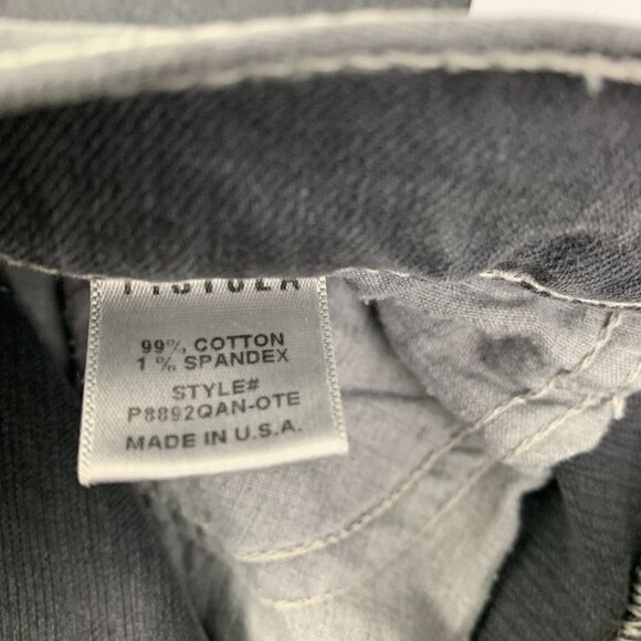 Pistola Charlie High Rise Straight Distressed Gray Wash Button Fly Women's SZ 25 - Picture 8 of 8